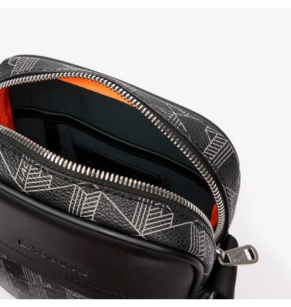 Сумка унисекс Lacoste Monogram Grey/Black NH4410LX.H45