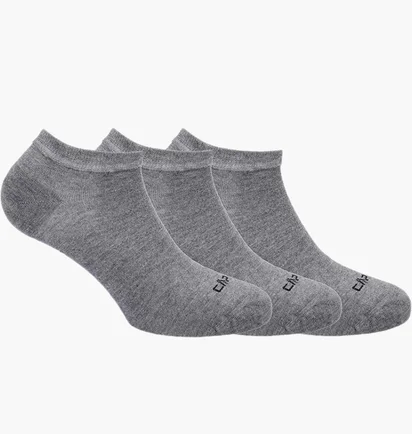 Шкарпетки чоловічі CMP Bamboo Invisibile Sock Tripack Grey (3 пари) 3I81347-U804