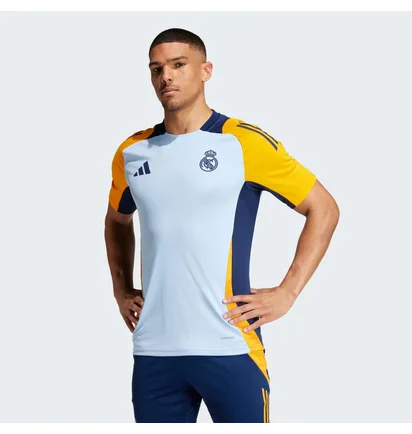 Футболка мужская Adidas Real Madrid Tiro 24 Competition Training Light Blue/Yellow IT5125