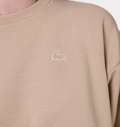 Свитшот женский Lacoste Oversize Fit Beige SF561402S