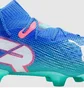Бутсы унисекс Puma Future 7 Ultimate Fg/Ag Blue/Turquoise 107917-01