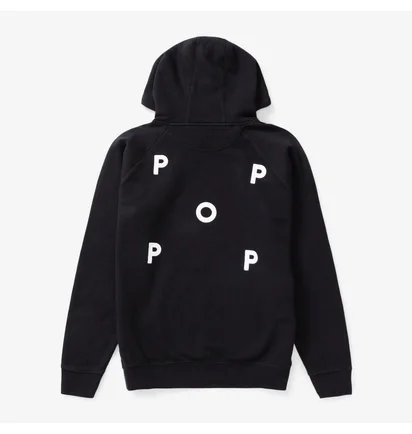 Худи мужское Pop Trading Company Logo Hooded Sweat Black POP-NOS-003