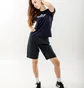 Футболка женская AUSTRALIAN Logo Flowers Tee Jersey V Black LSDTS0027-200