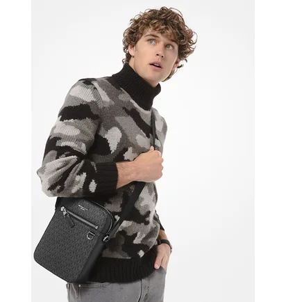Сумка чоловіча Michael Kors Henry Flight Black 33F9LHYC6U-BLACK-27669