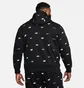 Худі чоловіче Nike Club Aop Po Hoody Black FB7434-010