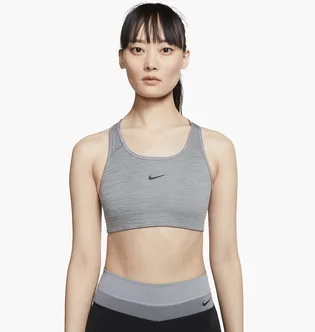 Топ женский Nike Womens Medium-Support 1-Piece Pad Sports Bra Grey Bv3636-084