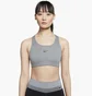 Топ женский Nike Womens Medium-Support 1-Piece Pad Sports Bra Grey Bv3636-084