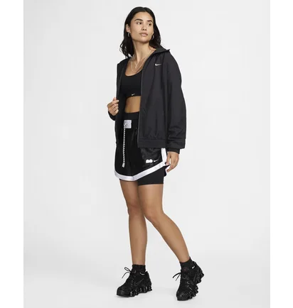 Олимпийка женская Nike Sportswear Classic Wovens Loose Uv Hooded Jacket Black FV6298-010