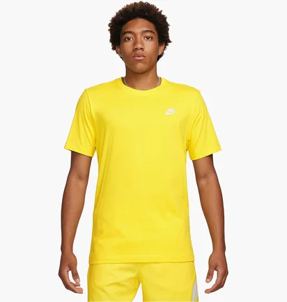 Футболка мужская Nike T-Shirt Sportswear Club Yellow AR4997-718
