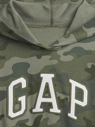 Худи женское Gap Logo Hoodie Green Camo 519413111