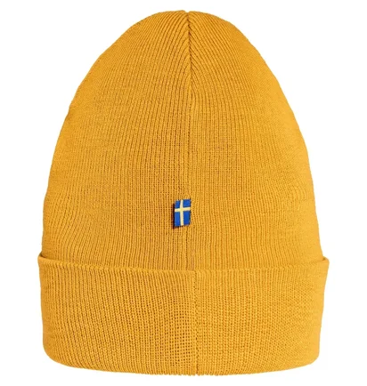 Шапка унисекс Fjallraven Classic Knit Yellow 77368.166