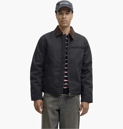 Куртка мужская Jack & Jones Jornorrebro Worker Black 12282903-BLACK-CORDUROY