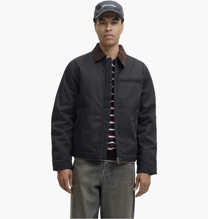 Куртка мужская Jack & Jones Jornorrebro Worker Black 12282903-BLACK-CORDUROY
