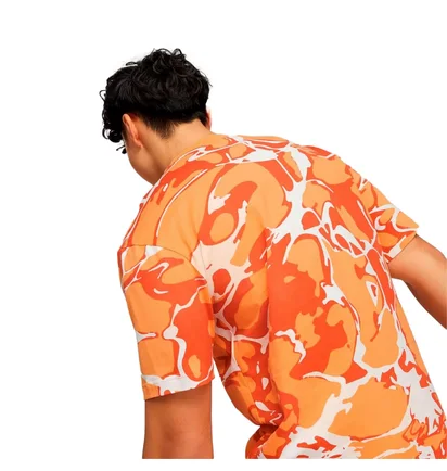 Футболка чоловіча Nike Clementine Summer Splash Aop T-Shirt Camo/Orange 677096-46