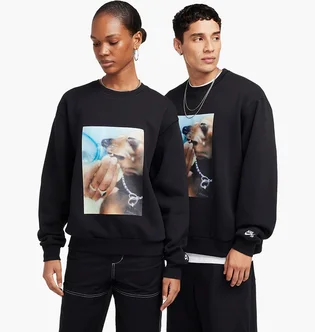 Свитшот унисекс Nike Sb Skate Fleece Crew Black HQ3037-010