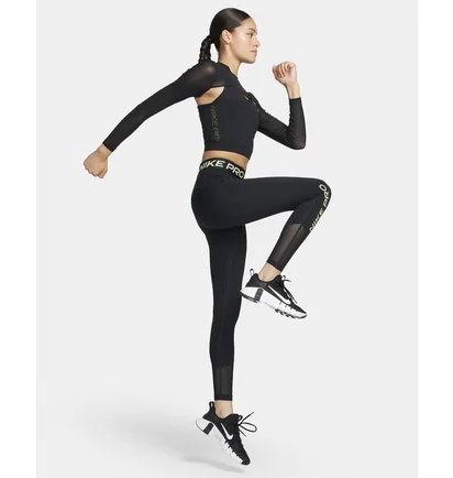 Топ жіночий Nike Pro Long-Sleeve Cropped Top Black FB5683-010