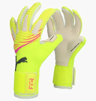 Перчатки вратарские мужские Puma Future Pro Hybrid Yellow/Green 042065-02