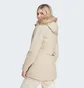 Парка женская Adidas Hooded Fur Beige HZ5734