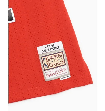 Майка мужская Mitchell & Ness Nba Swingman Chicago Bulls 97 Dennis Rodman Jersey Red SMJYGS18154-CBUSCAR97DRD