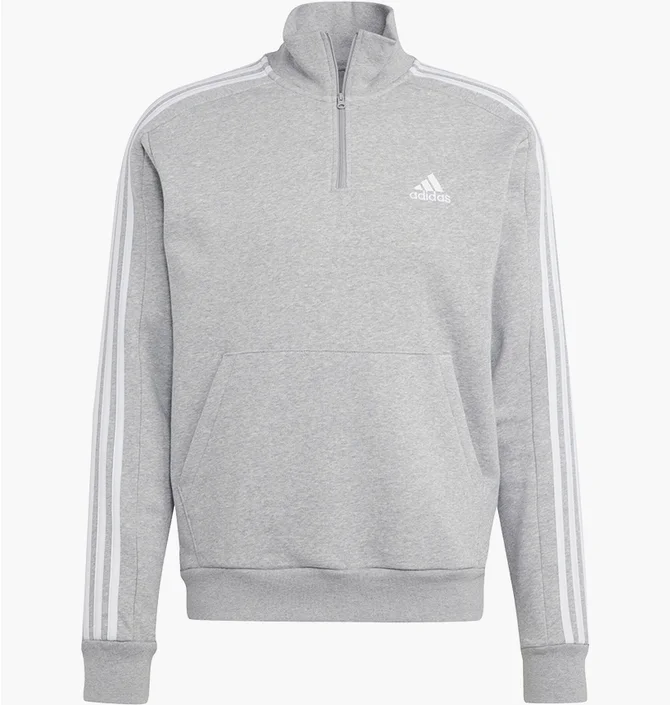 Кофта чоловіча Adidas Essentials Fleece Halfzip Sweatshirt Grey IJ8905