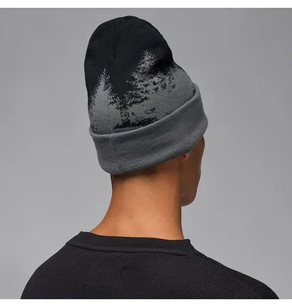 Шапка унисекс Air Jordan Peak Beanie Grey/Black HV1077-068