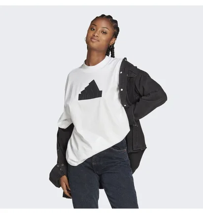 Футболка жіноча Adidas Future Icons Badge Of Sport Boyfriend Tee White HR6098