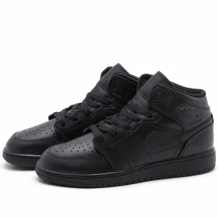 Кроссовки детские Air Jordan 1 Mid Bg Black 554725-093