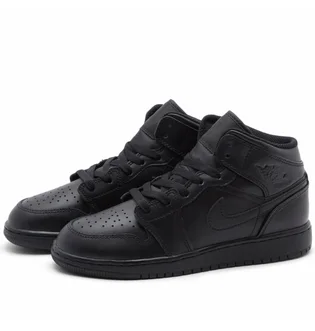 Кроссовки детские Air Jordan 1 Mid Bg Black 554725-093