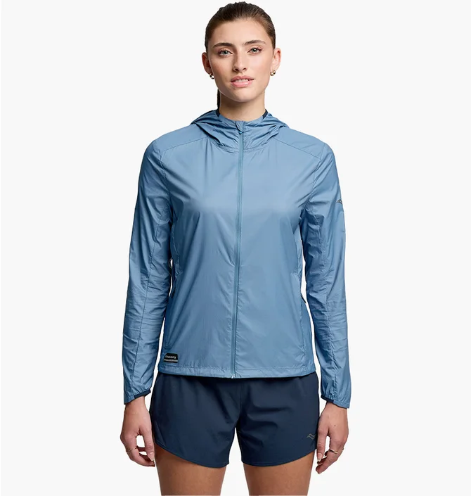 Вітровка жіноча Saucony Peregrine Packaway Jacket Blue SAW800480-AO