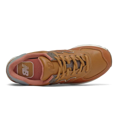 Кроссовки мужские New Balance 574 Leather Brown Ml574Oma