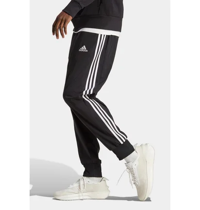 Штаны мужские Adidas Aeroready Essentials Tapered Cuff Woven 3-Stripes Sportswear Black IC0041