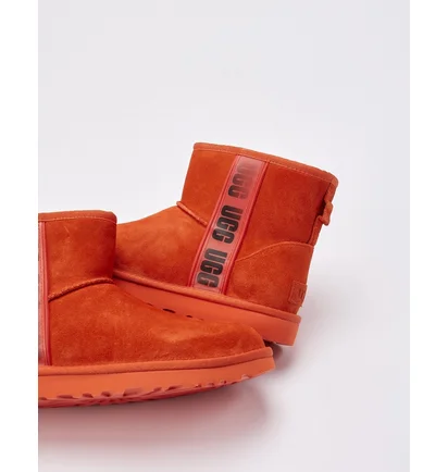 Угги женские Ugg Classic Mini Side-Logo Ii Boots Orange 1134962-Hong