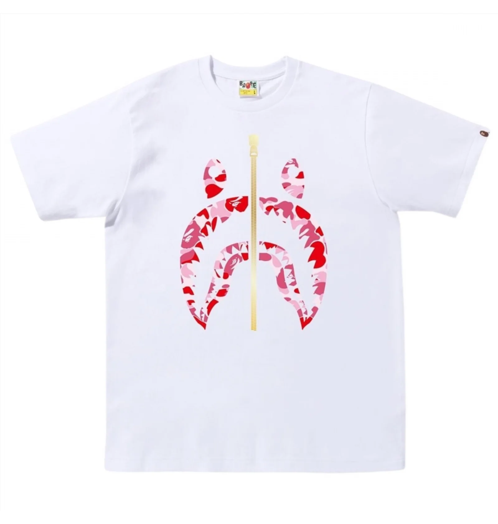 ᐉ Футболка чоловіча Bape Abc Camo Shark Tee White 1I80110006WHG