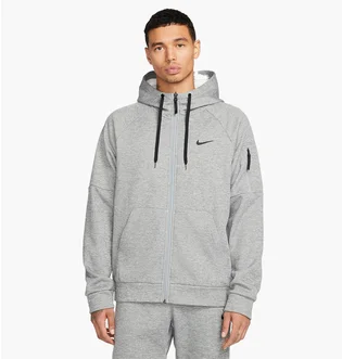 Толстовка мужская Nike Therma MenS Therma-Fit Full-Zip Fitness Top Grey DQ4830-063