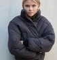 Пуховик женский H&M Short Puffer Jacket Grey 1228408007