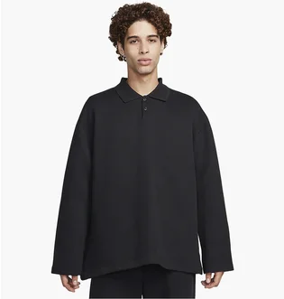 Кофта мужская Nike Polo Tech Fleece Reimagined Black FN3401-010