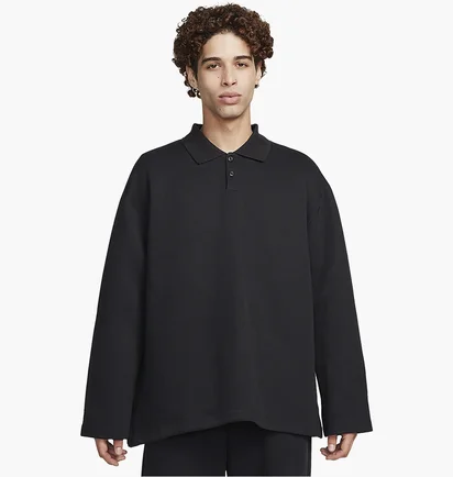 Кофта чоловіча Nike Polo Tech Fleece Reimagined Black FN3401-010