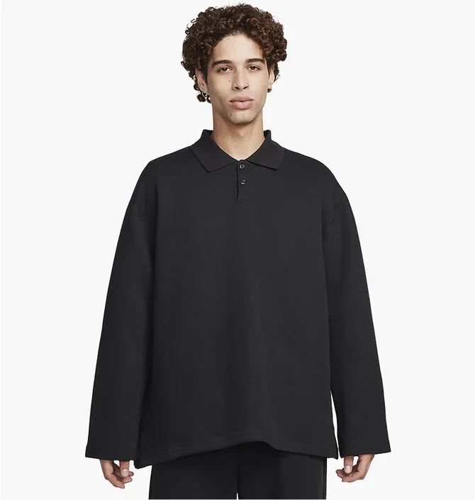 Кофта чоловіча Nike Polo Tech Fleece Reimagined Black FN3401-010