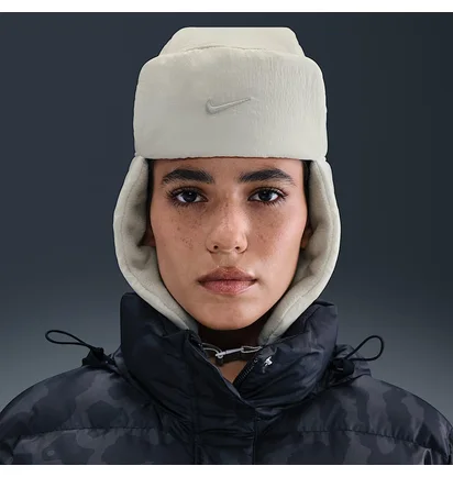 Шапка унисекс Nike Nk Fly Cap Puffer Trapper Beige IB7310-072