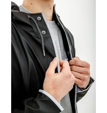Пальто унісекс Rains Jackets Black 1202-BLACKREFLECTIVE