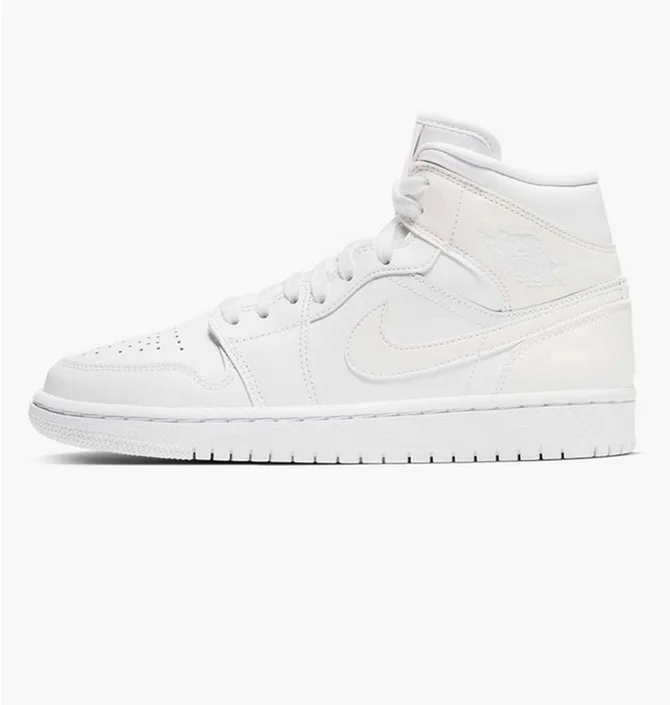 Кроссовки женские Air Jordan 1 Mid White Bq6472-112