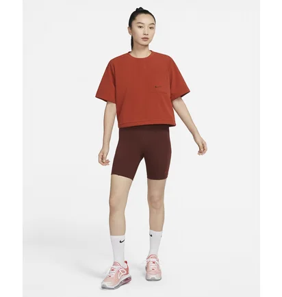 Футболка женская Nike Sportswear Everyday Modern WomenS Woven Boxy Top Orange DQ6182-623