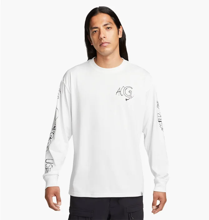 Лонгслив мужской Nike Acg MenS Long-Sleeve T-Shirt White FJ2135-121