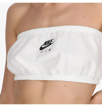 Топ женский Nike Air Pique Bandeau Top White DM6460-100