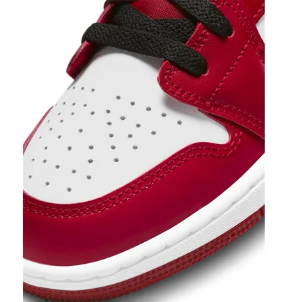 Кросівки дитячі Air Jordan 1 Low White/Red 553560-163