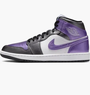 Кроссовки женские Air Jordan 1 Mid Se Violet/White HJ5911-105
