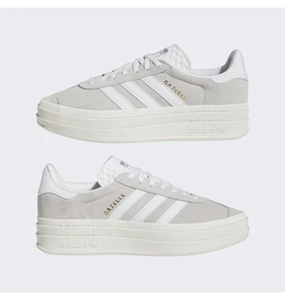 Кросівки унісекс Adidas Gazelle Bold Shoes Grey Hq6893