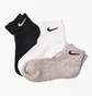 Шкарпетки унісекс Nike Cushion Quarter Training (3 пари, утеплені) Black/Grey/White SX4926-901