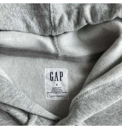 Худі чоловіче Gap Logo Hoodie Light Heather Grey 510981021