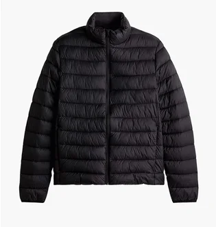 Куртка мужская H&M Pufferjack – Slim Fit Black 1256405001